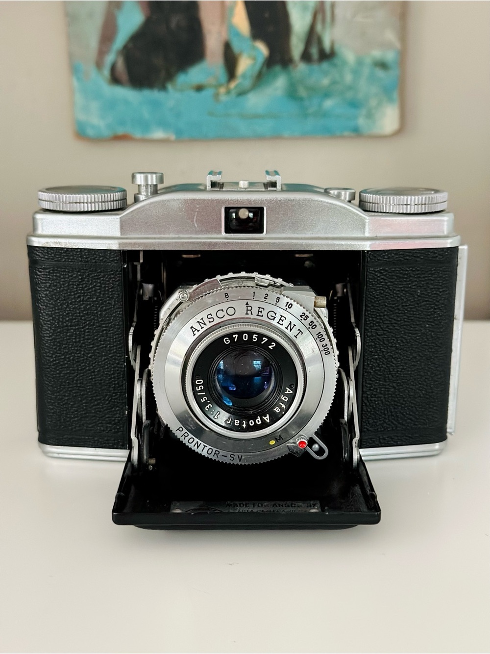 Vintage Ansco Regent 35mm film folding camera